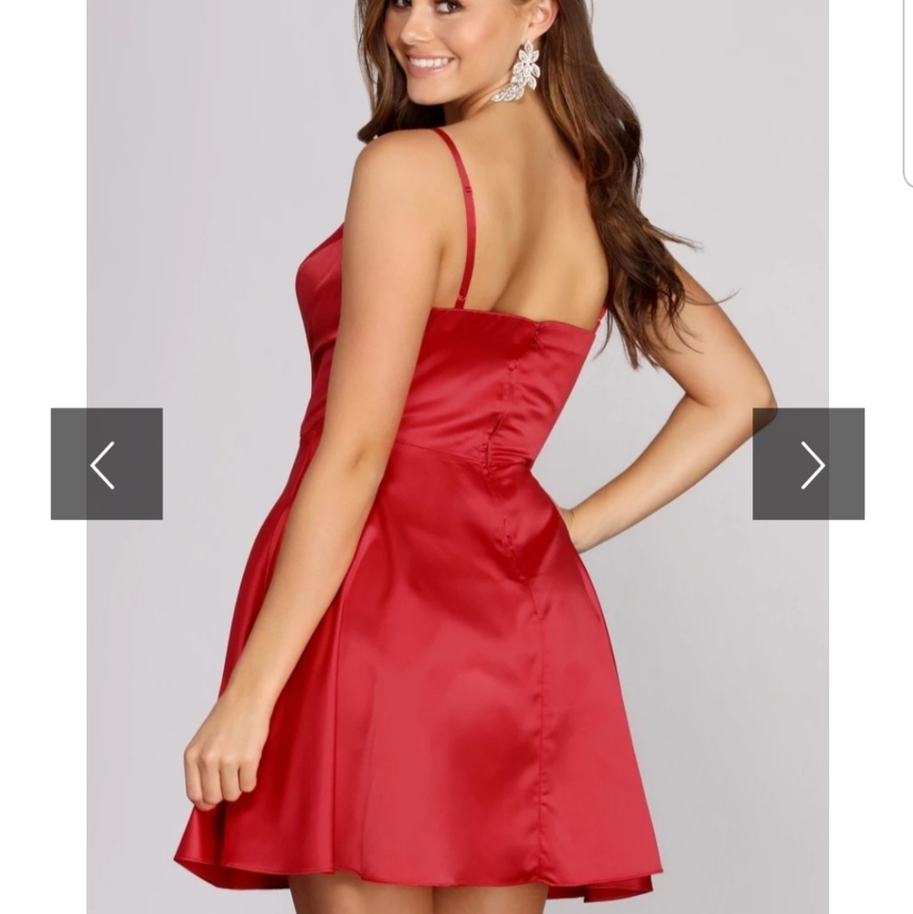 Red Sateen Dress